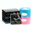 Cerotto taping BronVit Sport kinesiology tape balení 2 x 6m – classic –  modrá + růžová