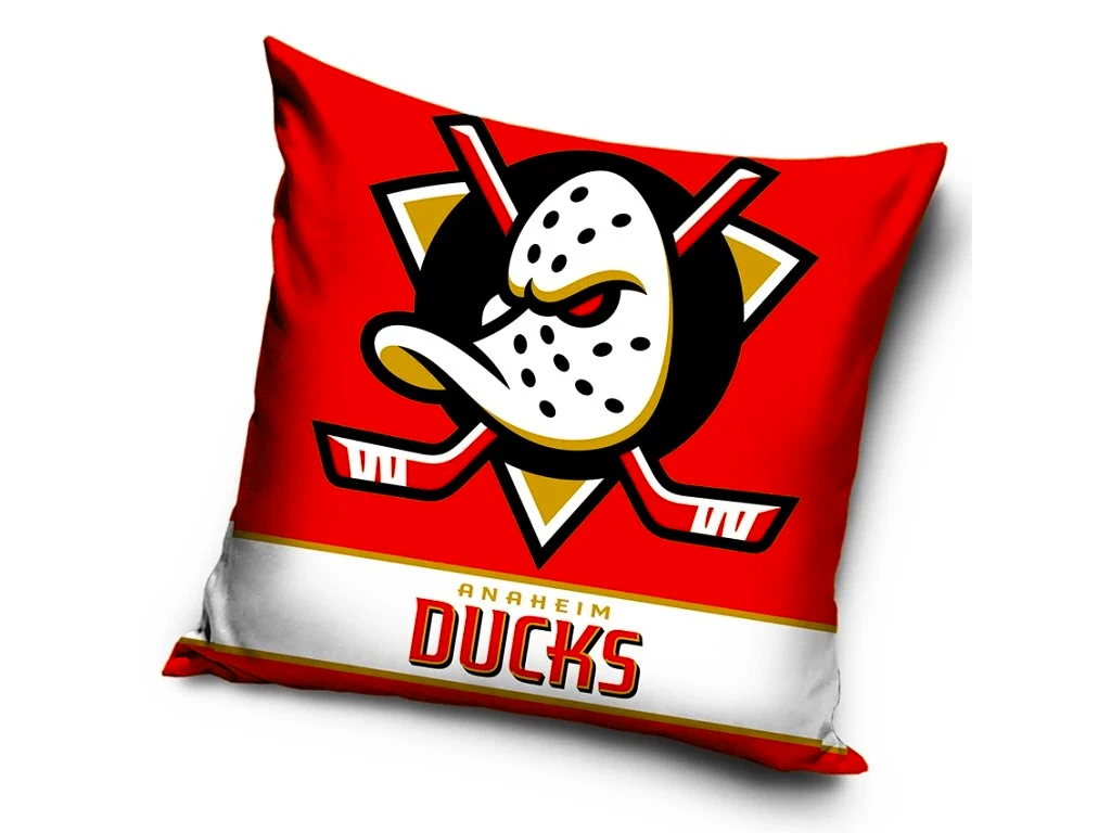 Cuscino Official Merchandise  NHL Anaheim Ducks Orange Mask