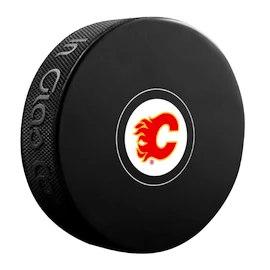 Disco da hockey Inglasco Inc. Autograph Blister Calgary Flames