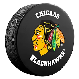 Disco da hockey Inglasco Inc. Logo Blister Chicago Blackhawks