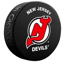Disco da hockey Inglasco Inc. Logo Blister New Jersey Devils