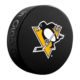 Disco da hockey Inglasco Inc. Logo Blister Pittsburgh Penguins