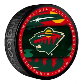 Disco da hockey Inglasco Inc. Medallion Blister Minnesota Wild