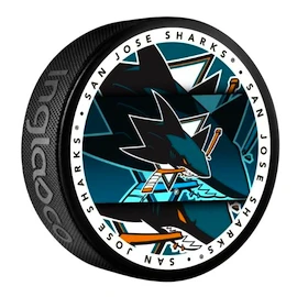 Disco da hockey Inglasco Inc. Medallion Blister San Jose Sharks