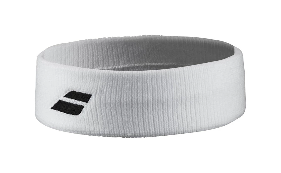Fascia per capelli Babolat  Logo Headband White/White