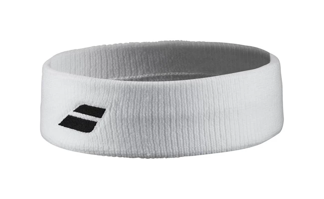 Fascia per capelli Babolat  Logo Headband White/White