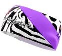Fascia per capelli Crazy Idea  CRAZY BAND SHARP CUT BLACK-ZEBRA