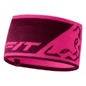 Fascia per capelli Dynafit  Leopard logo Flamingo