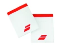 Fascia tergisudore Babolat  Logo Jumbo Wristband White/Red (2 Pack)