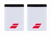 Fascia tergisudore Babolat  Logo Jumbo Wristband White/Strike Red