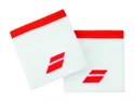 Fascia tergisudore Babolat  Logo Wristband White/Fiesta Red (2 ks)
