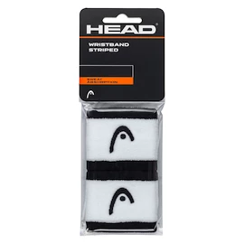 Fascia tergisudore Head Wristband STRIPED 2.5 Black/White