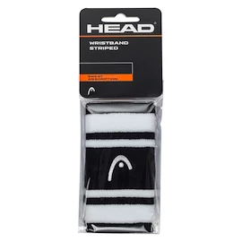 Fascia tergisudore Head Wristband STRIPED 5 Black/White