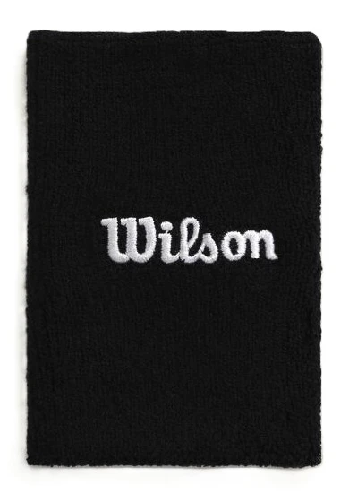 Fascia tergisudore Wilson  Wide Terry Wristbands Black
