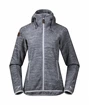 Felpa da donna Bergans  Hareid Fleece Grey