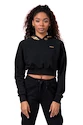 Felpa da donna Nebbia  Golden Crop hoodie 824 black