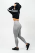 Felpa da donna Nebbia ICONIC Cropped Zip-Up Hoodie 254 black