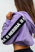 Felpa da donna Nebbia ICONIC Cropped Zip-Up Hoodie 254 purple
