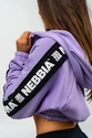 Felpa da donna Nebbia ICONIC Cropped Zip-Up Hoodie 254 purple