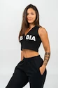 Felpa da donna Nebbia MUSCLE MOMMY Sleeveless Zip-Up Hoodie 258 black