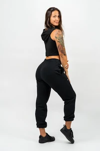 Felpa da donna Nebbia MUSCLE MOMMY Sleeveless Zip-Up Hoodie 258 black