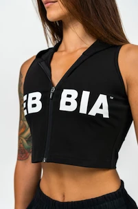 Felpa da donna Nebbia MUSCLE MOMMY Sleeveless Zip-Up Hoodie 258 black