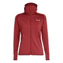 Felpa da donna Salewa  Agner Hybrid PL/DST FZ Hdy Syrah Melange