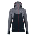 Felpa da donna Salewa  Puez hybrid polarlite hooded fleece Navy blazer melange