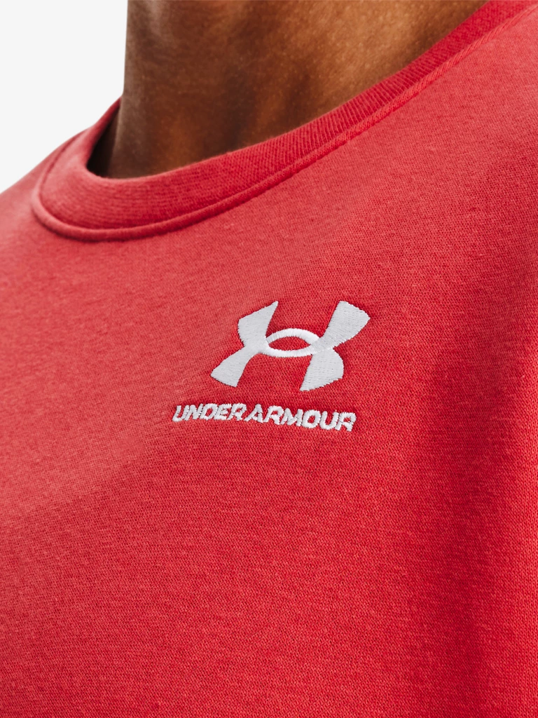 Felpa da donna Under Armour  Essential Fleece Crew-RED