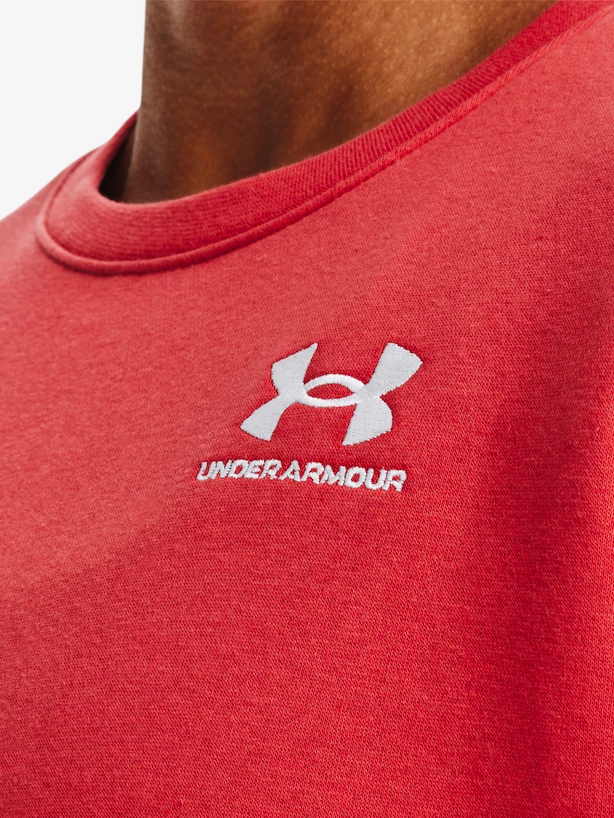 Felpa da donna Under Armour  Essential Fleece Crew-RED