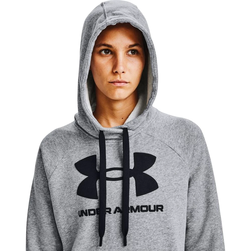 Felpa da donna Under Armour  Rival Fleece Logo Hoodie grey
