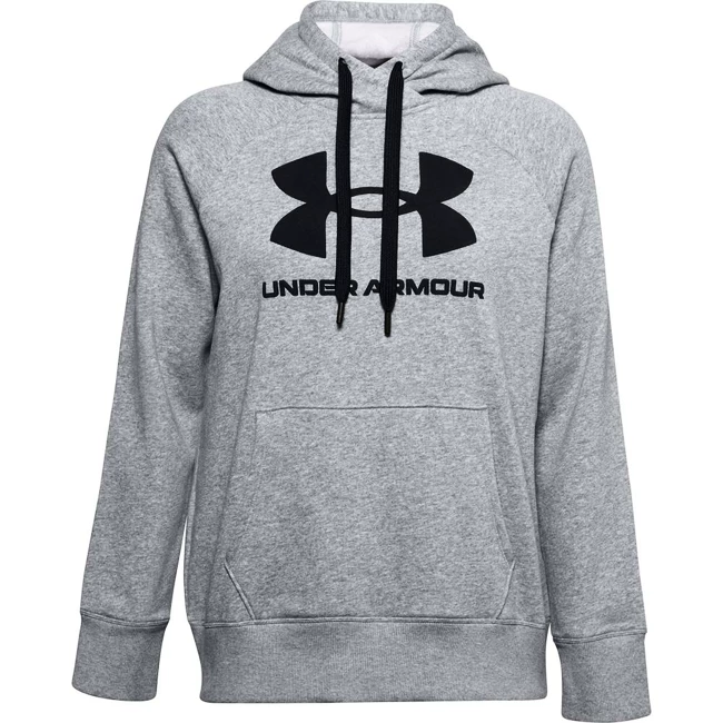 Felpa da donna Under Armour  Rival Fleece Logo Hoodie grey