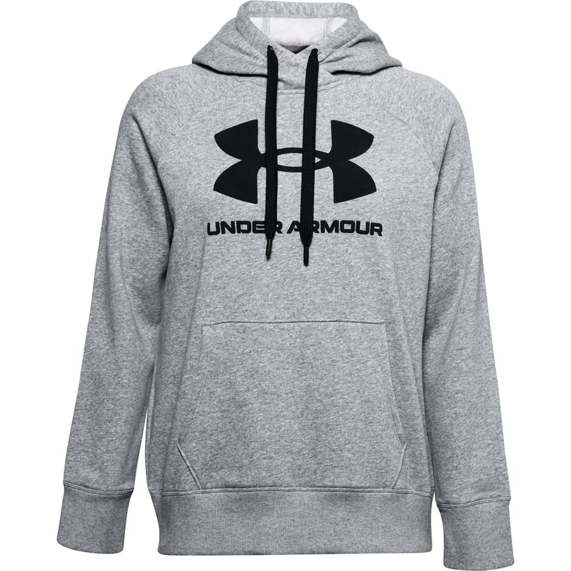 Felpa da donna Under Armour  Rival Fleece Logo Hoodie grey
