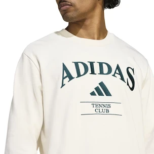 Felpa da uomo adidas  Heritage Graphic Crew Sweatshirt Chalk White / Aurora Ivy