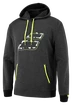 Felpa da uomo Babolat  Aero Hood Sweat Black Heather