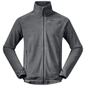 Felpa da uomo Bergans  Hareid Fleece Grey