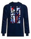Felpa da uomo BIDI BADU  New York 2024 Logo Chill Hoody Dark Blue/Red M
