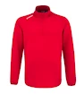 Felpa da uomo CCM  LOCKER ROOM FLEECE 1/4 ZIP Red XXL