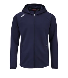 Felpa da uomo CCM LOCKER ROOM FLEECE FULL ZIP HOODIE true navy