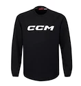 Felpa da uomo CCM  LOCKER ROOM Sweather black, Senior