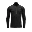 Felpa da uomo Devold  Running Cover Man Zip Neck Caviar