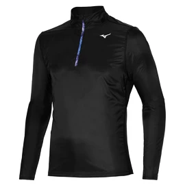 Felpa da uomo Mizuno Hybrid LS HZ/Black