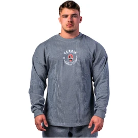 Felpa da uomo Nebbia NEBBIA x OLYMPIA Oversized Pullover SIGNATURE 797 blue