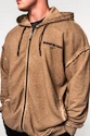 Felpa da uomo Nebbia  Washed-off Zip Up Hoodie GYM BRO 362 Light Brown