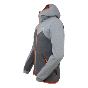 Felpa da uomo Salewa  SOLID LOGO DRY M FZ HDY
