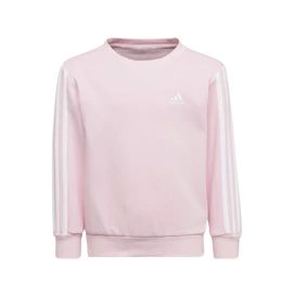 Felpa per bambini adidas Essentials 3-Stripes Crew Neck Clear Pink