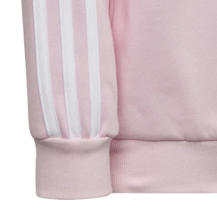 Felpa per bambini adidas  Essentials 3-Stripes Crew Neck Clear Pink 128 cm