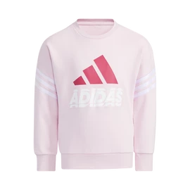 Felpa per bambini adidas Graphic Crew Neck Clear Pink