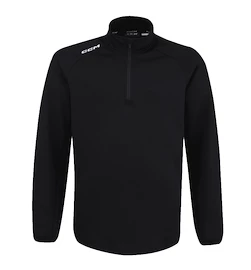 Felpa per bambini CCM LOCKER ROOM FLEECE 1/4 ZIP Black