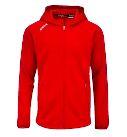 Felpa per bambini CCM LOCKER ROOM FLEECE FULL ZIP HOODIE red